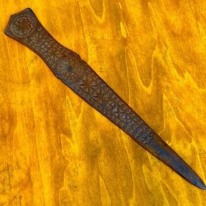 Antique carved letter opener